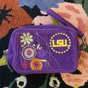 LSU Corduroy Zipper Bag